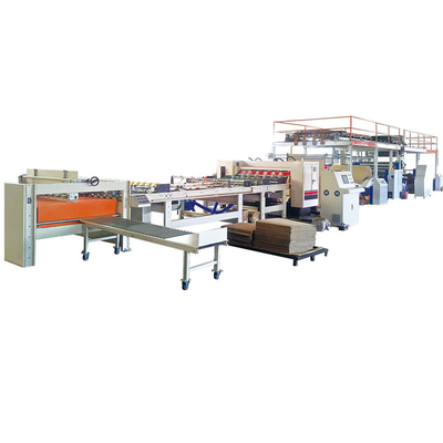 গুণ  Semi Automatic 2 Ply Sheet Corrugation Machine Corrugated Roll Former কারখানা