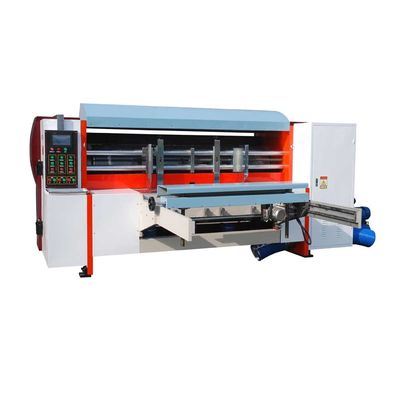 গুণমান  Automatic Rotary Die Cutting Machine with Lead Edge Auto Feeder for 1400x2400mm Corrugated Carton Die Cutter কারখানা