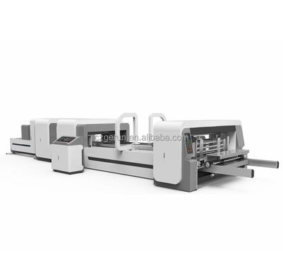 গুণ  Advanced Automatic Folder Gluer Stitcher Machinery Multi Function কারখানা
