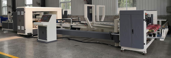 গুণমান  Durable Automatic Folder Gluer Stitcher with PLC Control and 3 Year Warranty for Stable 200m/min Corrugated Box Production কারখানা