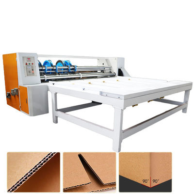গুণমান  Chain Feeding Semiautomatic Corrugated Rotary Slotter Machine 0-70pcs/min Rotary Creaser Slotter Machine for Carton কারখানা