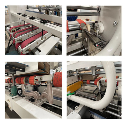 শক্ত কাগজ বক্স স্বয়ংক্রিয় ফোল্ডার Gluer 1000mm ভ্যাকুয়াম সাকশন খাওয়ানো