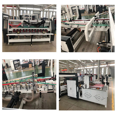 শক্ত কাগজ বক্স স্বয়ংক্রিয় ফোল্ডার Gluer 1000mm ভ্যাকুয়াম সাকশন খাওয়ানো