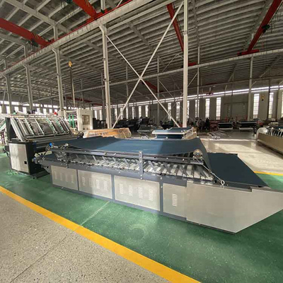 1600mm সার্ভো সেমি অটোমেটিক ফ্লুট ল্যামিনেটর মেশিন 6kw সিঙ্গেল সাইড ঢেউতোলা