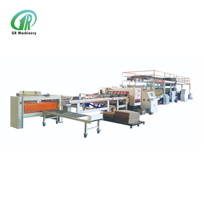 2200 মিমি 5 স্তর corrugated কার্ডবোর্ড উত্পাদন লাইন উচ্চ গতির