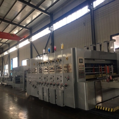 OEM 5 রঙের ঢেউতোলা কার্ডবোর্ড বক্স উত্পাদন সরঞ্জাম তৈরির প্ল্যান্ট