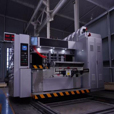 অটোমেটিক ফ্লেক্সো প্রিন্টিং স্লটিং ডাই কাটিং মেশিন 2800 কার্টন বক্সের জন্য