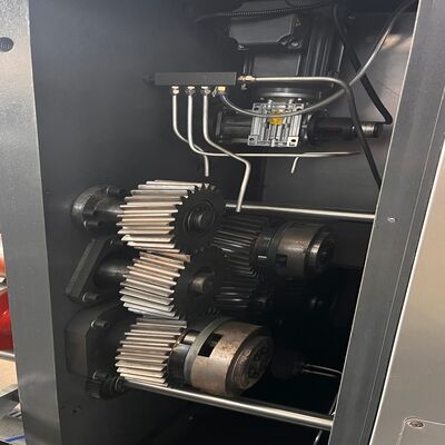 করুগেটেড কার্টন ফ্লেক্সোগ্রাফিক প্রিন্টিং মেশিন ডাবল স্লটার রোটারি ডাই কাটার