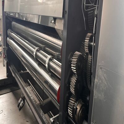 করুগেটেড কার্টন ফ্লেক্সোগ্রাফিক প্রিন্টিং মেশিন ডাবল স্লটার রোটারি ডাই কাটার