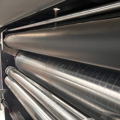 করুগেটেড কার্টন ফ্লেক্সোগ্রাফিক প্রিন্টিং মেশিন ডাবল স্লটার রোটারি ডাই কাটার