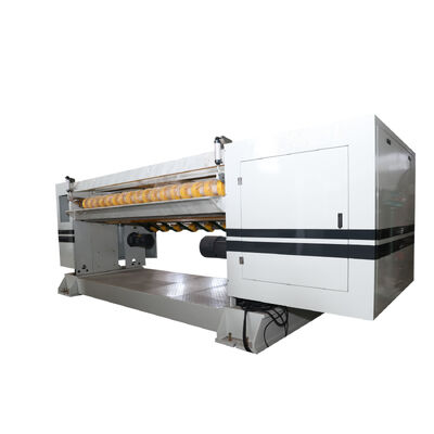 সর্বোচ্চ মেশিন গতি 100mmin corrugated কার্ডবোর্ড উত্পাদন লাইন কম্পিউটার নিয়ন্ত্রণ Helical ক্রস কাটার এবং সর্বোচ্চ 3500kg ওজন NC কাটার