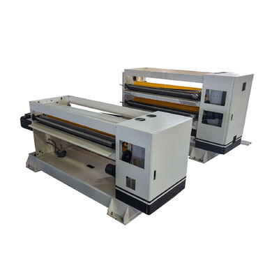 প্রধান ড্রাইভ সার্ভো মোটর 22 KW 3 স্তর corrugated কার্ডবোর্ড উত্পাদন লাইন প্রকৃত কাজ গতি 150mmin স্থিতিশীল আউটপুট