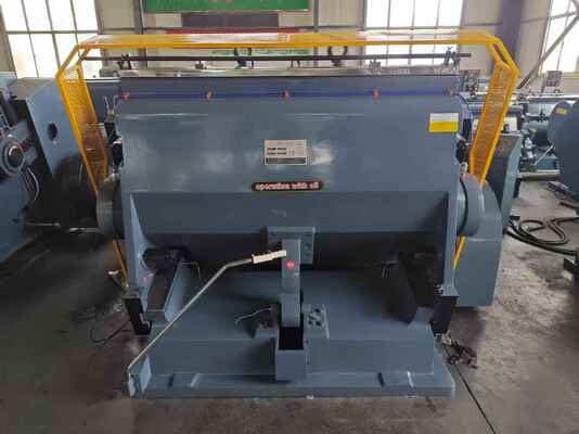 ML1400 উন্নত নিরাপত্তার জন্য বৈদ্যুতিক শোষণ প্লেট ব্রেক ক্ল্যাচ এবং চারটি সুরক্ষা অংশ সহ আধা স্বয়ংক্রিয় কর্গযুক্ত কার্টন ডাই কাটার মেশিন