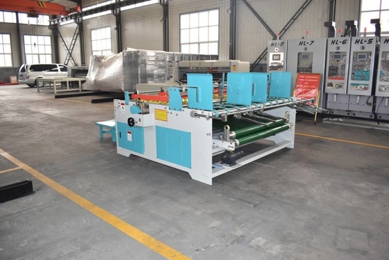 ODM 220V সেমি অটোমেটিক বক্স ঢেউতোলা শক্ত কাগজ ফোল্ডার গ্লুয়ার মেশিন